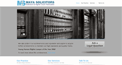 Desktop Screenshot of mayasolicitors.co.uk